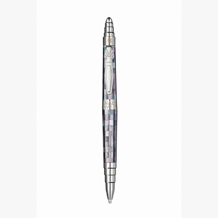 Caro Tahiti Black Pearl Signature Pen-Silver plated -TA THANH THIEN - SON
